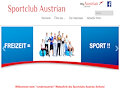 Website des Betriebssportvereines AUSTRIAN AIRLINES